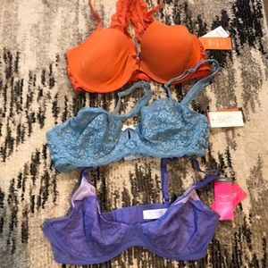 Lot of three bras NWT